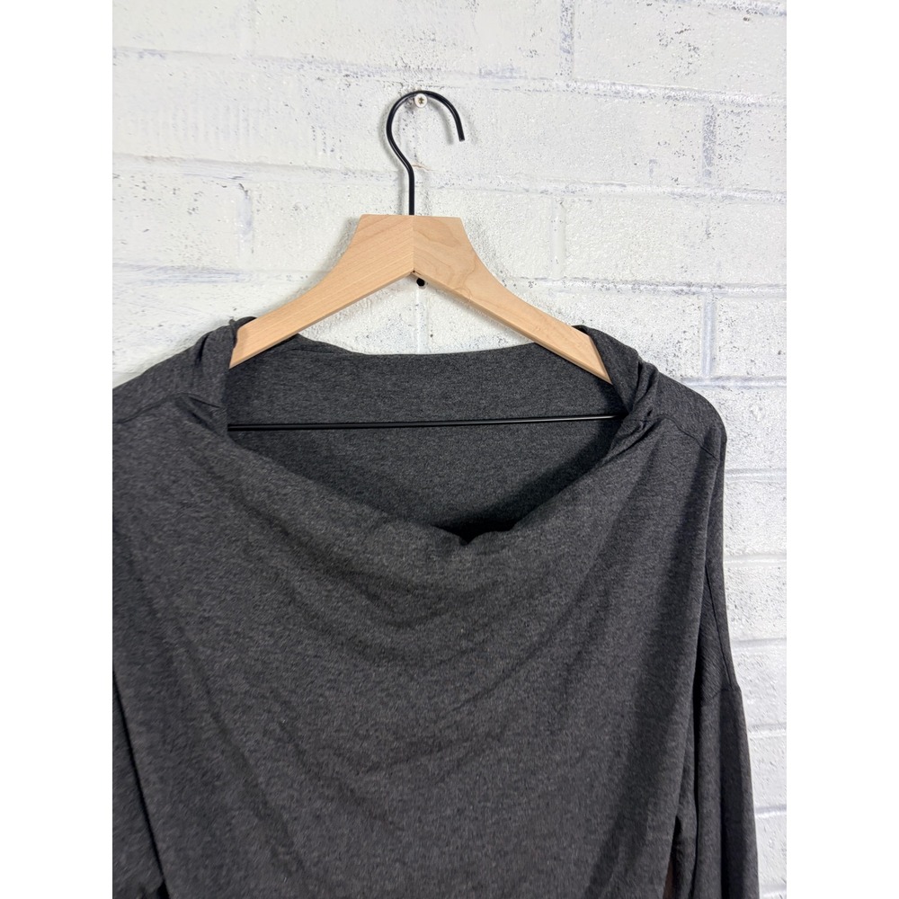 Angelrox Hourglass Dress Womens One Size Gray Cowl Neck Bell Sleeve Stretch USA - Picture 4 of 12